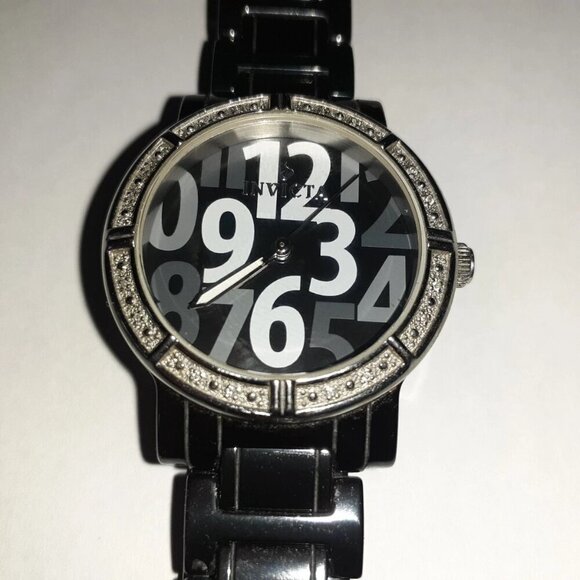 INVICTA-Ceramics Model 10279-Scattered White/Gray Numbers-Excellent - Picture 2 of 5
